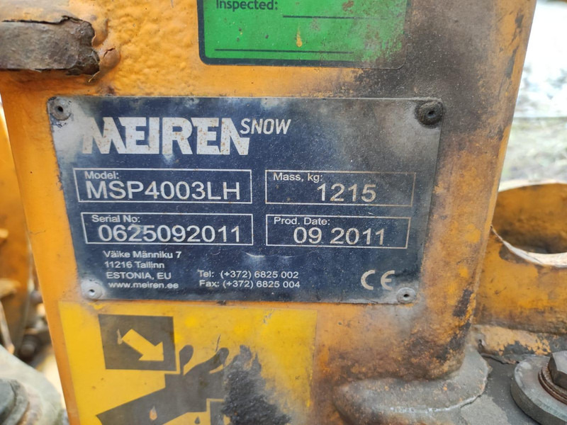 Vozilo za čišćenje snega Meiren MSP4003LH  4m Snow Plow/ Lumesahk / One available: slika 12