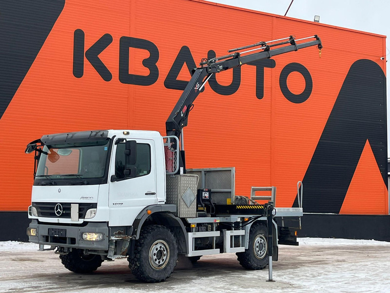 Mercedes-Benz Atego 1018 4x4 Hiab 077 - B3 HiDUO - Kamion sa tovarnim sandukom, Kamion sa dizalicom: slika 1 Mercedes-Benz Atego 1018 4x4 Hiab 077 - B3 HiDUO - Kamion sa tovarnim sandukom, Kamion sa dizalicom: slika 1