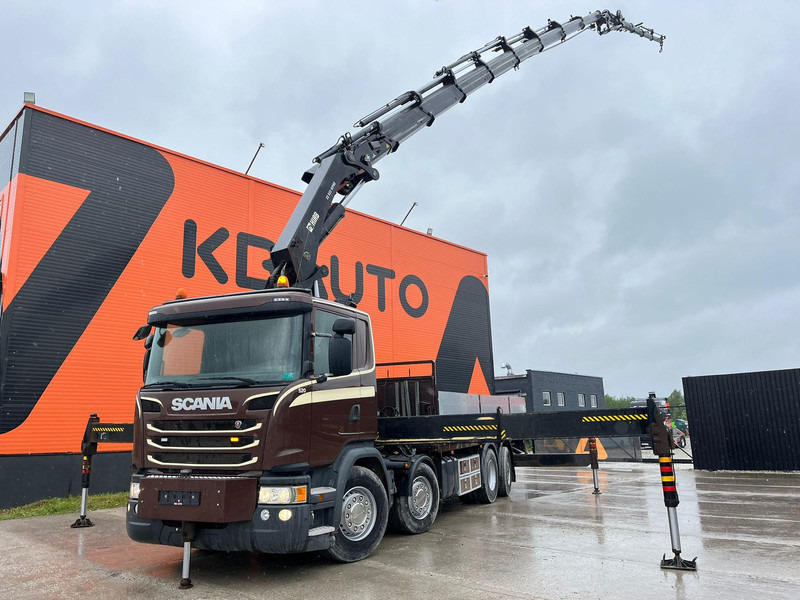 Scania G 450 8x2*6 HIAB 622E-8 + JIB / PLATFORM L=6715 mm - Kamion sa tovarnim sandukom, Kamion sa dizalicom: slika 1 Scania G 450 8x2*6 HIAB 622E-8 + JIB / PLATFORM L=6715 mm - Kamion sa tovarnim sandukom, Kamion sa dizalicom: slika 1