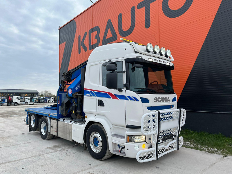 Scania G 490 6x2 HMF 5020 K6 + JIB / RETARDER - Kamion sa tovarnim sandukom, Kamion sa dizalicom: slika 4 Scania G 490 6x2 HMF 5020 K6 + JIB / RETARDER - Kamion sa tovarnim sandukom, Kamion sa dizalicom: slika 4