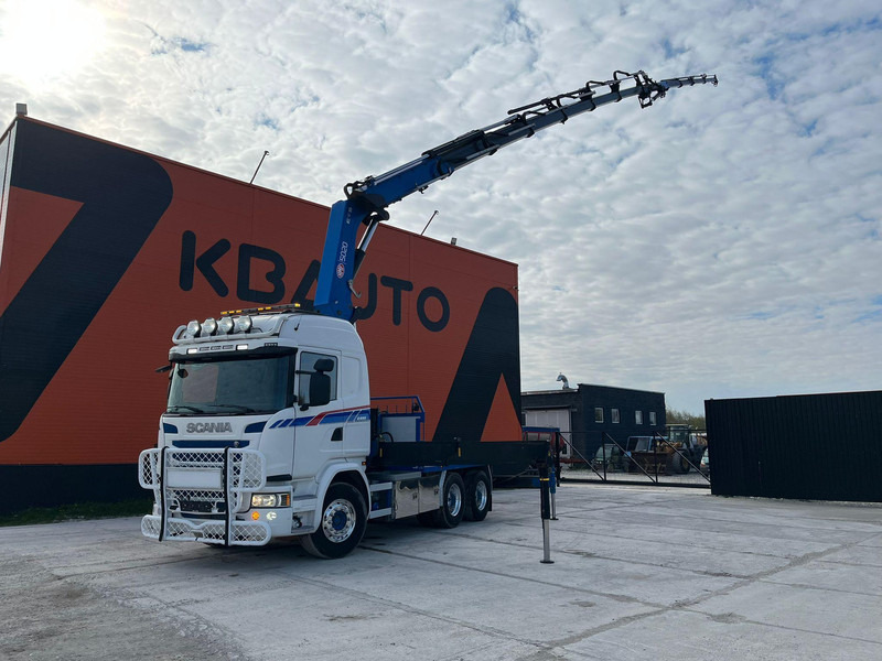 Scania G 490 6x2 HMF 5020 K6 + JIB / RETARDER - Kamion sa tovarnim sandukom, Kamion sa dizalicom: slika 1 Scania G 490 6x2 HMF 5020 K6 + JIB / RETARDER - Kamion sa tovarnim sandukom, Kamion sa dizalicom: slika 1