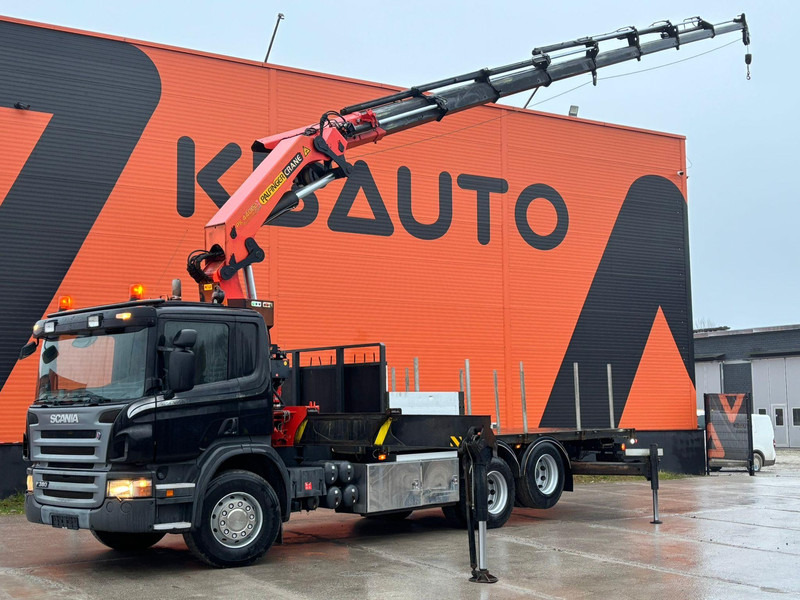 Scania P 380 6x2 PK 44002 + WINCH / PLATFORM L=6090 mm - Kamion sa tovarnim sandukom, Kamion sa dizalicom: slika 1 Scania P 380 6x2 PK 44002 + WINCH / PLATFORM L=6090 mm - Kamion sa tovarnim sandukom, Kamion sa dizalicom: slika 1