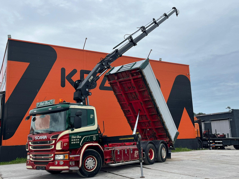Scania P 410 6x2*4 HIAB 211EP-5 / BOX L=5386 mm - Istovarivač, Kamion sa dizalicom: slika 1 Scania P 410 6x2*4 HIAB 211EP-5 / BOX L=5386 mm - Istovarivač, Kamion sa dizalicom: slika 1