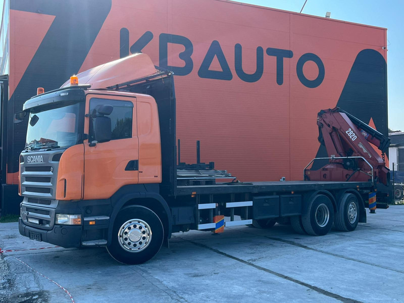 Scania R 340 6x2*4 HMF 2823-K6 + JIB / PLATFORM L=7293 mm - Kamion sa tovarnim sandukom, Kamion sa dizalicom: slika 2 Scania R 340 6x2*4 HMF 2823-K6 + JIB / PLATFORM L=7293 mm - Kamion sa tovarnim sandukom, Kamion sa dizalicom: slika 2