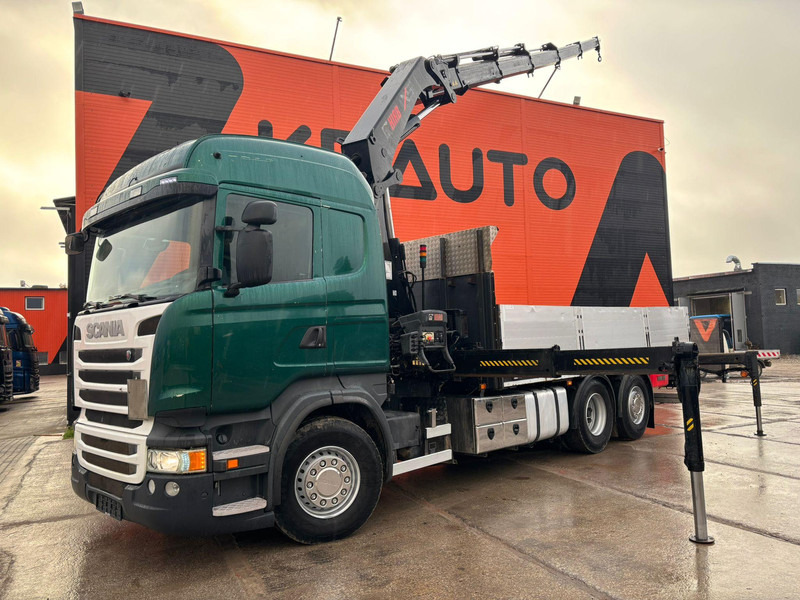 Scania R 410 6x2 HIAB 322EP-5 HIPRO / PLATFORM L=6131 mm - Kamion sa tovarnim sandukom, Kamion sa dizalicom: slika 1 Scania R 410 6x2 HIAB 322EP-5 HIPRO / PLATFORM L=6131 mm - Kamion sa tovarnim sandukom, Kamion sa dizalicom: slika 1