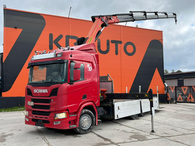 Scania R 450 6x2*4 PK 26002 / PLATFORM L=6482 mm - Kamion sa tovarnim sandukom, Kamion sa dizalicom: slika 1 Scania R 450 6x2*4 PK 26002 / PLATFORM L=6482 mm - Kamion sa tovarnim sandukom, Kamion sa dizalicom: slika 1