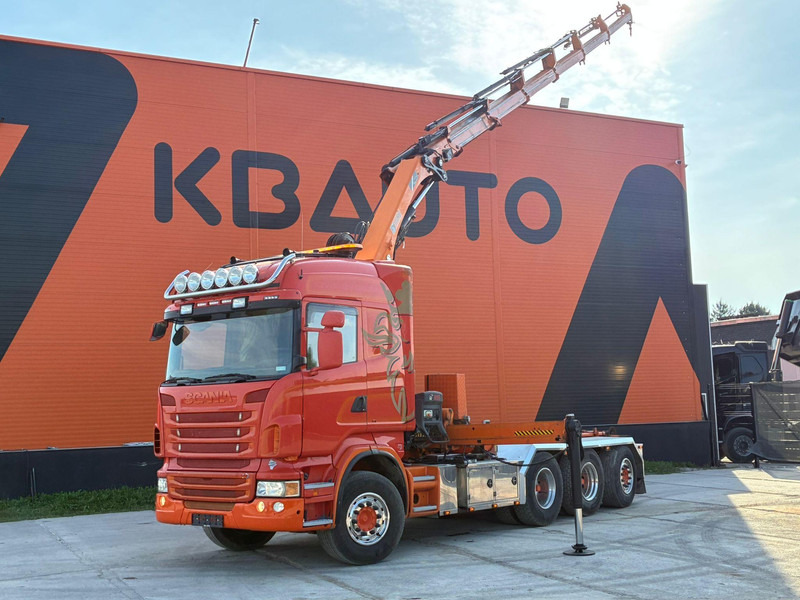 Scania R 480 8X4*4 HIAB 288E-6 HIPRO / HOOK LIFT JOAB L 17 ton L=5200 mm - Kamion sa hidrauličnom kukom, Kamion sa dizalicom: slika 1 Scania R 480 8X4*4 HIAB 288E-6 HIPRO / HOOK LIFT JOAB L 17 ton L=5200 mm - Kamion sa hidrauličnom kukom, Kamion sa dizalicom: slika 1
