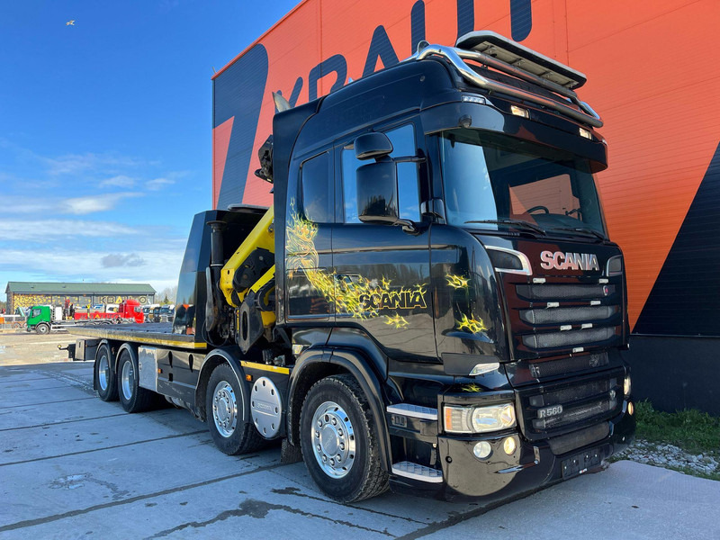 Scania R 560 8x4 PK 34002 / WINCH / FALCOM FAS 12000 / PLATFORM L=6564 mm - Kamion sa tovarnim sandukom, Kamion sa dizalicom: slika 3 Scania R 560 8x4 PK 34002 / WINCH / FALCOM FAS 12000 / PLATFORM L=6564 mm - Kamion sa tovarnim sandukom, Kamion sa dizalicom: slika 3