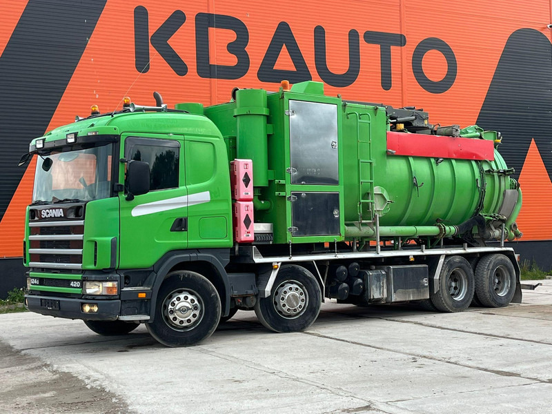 Scania R124 8x4 TANK 12000 l / VACUUM Disab P210/9 - 7800 m3/h / 1182 hours - Vakuumska cisterna: slika 1 Scania R124 8x4 TANK 12000 l / VACUUM Disab P210/9 - 7800 m3/h / 1182 hours - Vakuumska cisterna: slika 1