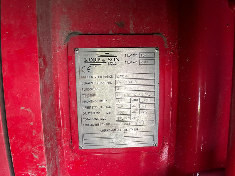 Vakuumska cisterna Volvo FH 500 8x4*4 KORP&SON TANK10000 + 10500 l / VACUUM Vacustar W1600R / PRESSURE Uraca KF716 - 350 l/min - 170 bar: slika 15