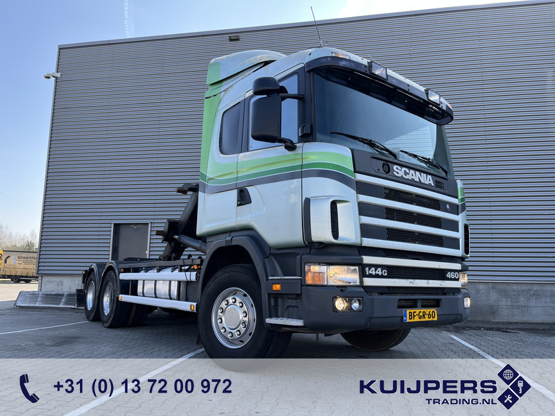Scania R 144G V8 460 6x2 Boogie / 874 dkm / Blad - Blad / Hook Lift / NL Truck - Kamion sa hidrauličnom kukom: slika 1 Scania R 144G V8 460 6x2 Boogie / 874 dkm / Blad - Blad / Hook Lift / NL Truck - Kamion sa hidrauličnom kukom: slika 1
