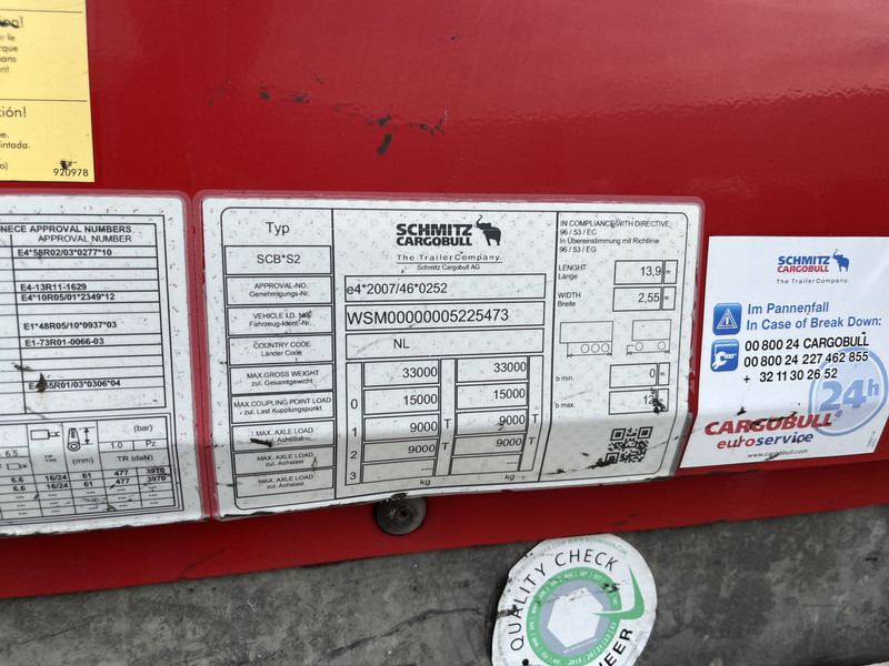 Poluprikolica sa zatvorenim sandukom Schmitz Cargobull SCB S2 / Box Trailer / 2 axle / APK TUV 06-26: slika 12