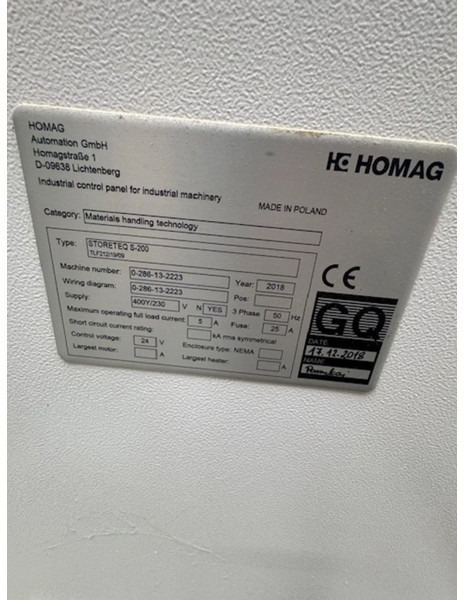 Homag Storeteq O-200 - Mašina za obradu drveta: slika 4 Homag Storeteq O-200 - Mašina za obradu drveta: slika 4