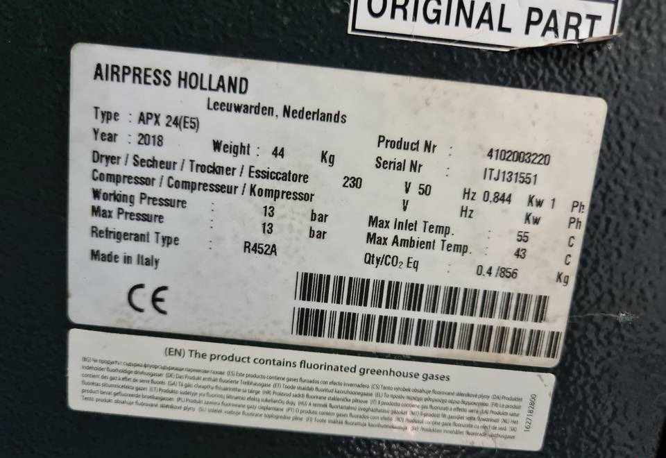 OSUSZACZ ZIĘBNICZY AIRPRESS APX 24, 2,4 M3/min - Kompresor za vazduh: slika 2 OSUSZACZ ZIĘBNICZY AIRPRESS APX 24, 2,4 M3/min - Kompresor za vazduh: slika 2