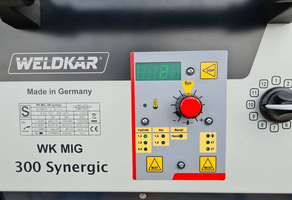 SPAWARKA MIG WELDKAR 300 Synergic 300A - Oprema za varenje: slika 4 SPAWARKA MIG WELDKAR 300 Synergic 300A - Oprema za varenje: slika 4