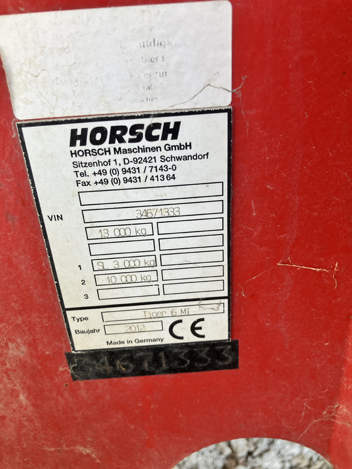 HORSCH Tiger 6 MT - Kultivator: slika 2 HORSCH Tiger 6 MT - Kultivator: slika 2