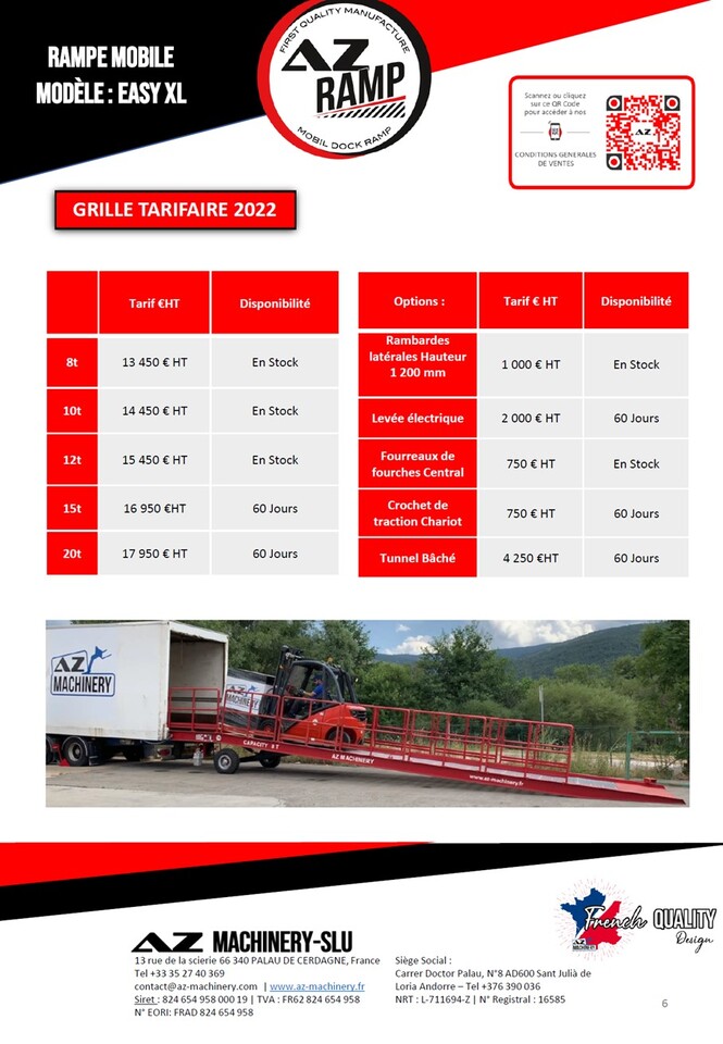 AZ RAMP EASY-XL 8 mobile loading ramp - Utovarna rampa: slika 4 AZ RAMP EASY-XL 8 mobile loading ramp - Utovarna rampa: slika 4