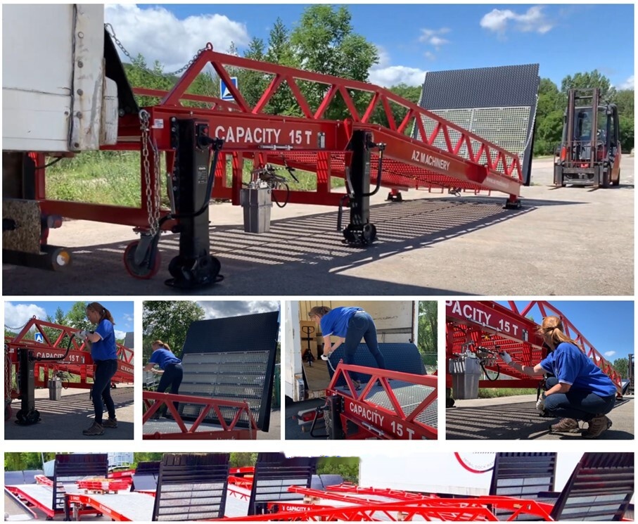 Utovarna rampa novi AZ RAMP STAR- 10T-ZR mobile loading ramp: slika 12
