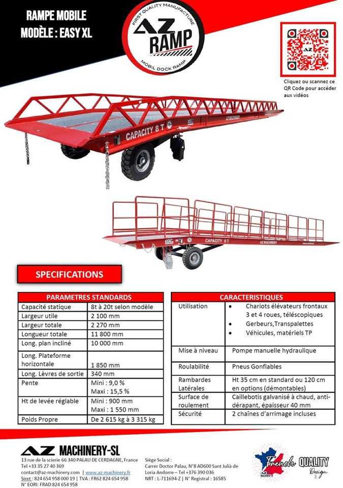 **RENTAL 12-24-36 Month** AZ RAMP-EASY XL-8 . Mobil Loading Ramp - Utovarna rampa: slika 4 **RENTAL 12-24-36 Month** AZ RAMP-EASY XL-8 . Mobil Loading Ramp - Utovarna rampa: slika 4