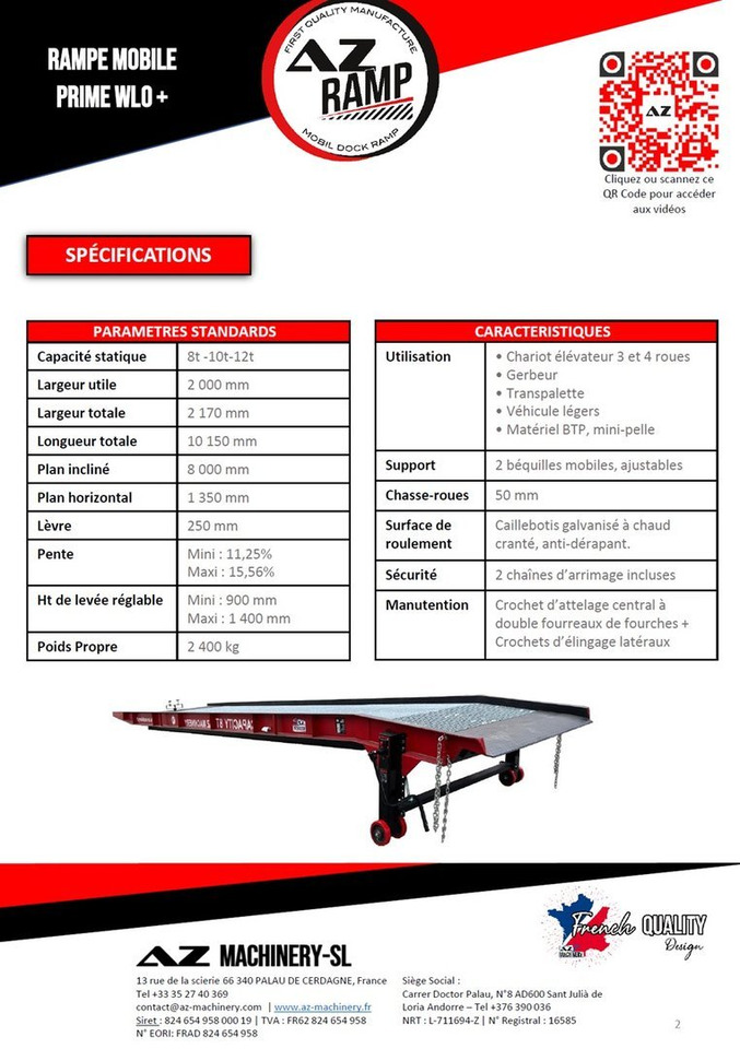**RENTAL 12-24-36 Month** AZ RAMP-PRIME PRIME WLO + 8 . Industrial Mobil Loading Ramp - Utovarna rampa: slika 4 **RENTAL 12-24-36 Month** AZ RAMP-PRIME PRIME WLO + 8 . Industrial Mobil Loading Ramp - Utovarna rampa: slika 4