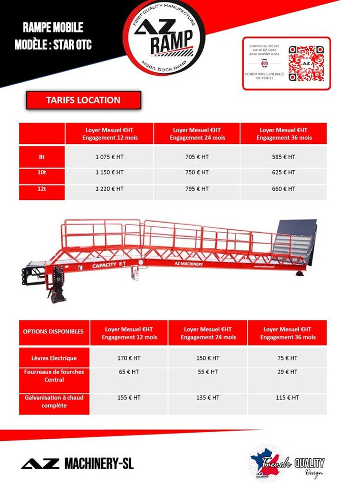 **RENTAL 12-24-36 Month** Loading Ramp AZ RAMP - STAR- 8T - Utovarna rampa: slika 2 **RENTAL 12-24-36 Month** Loading Ramp AZ RAMP - STAR- 8T - Utovarna rampa: slika 2