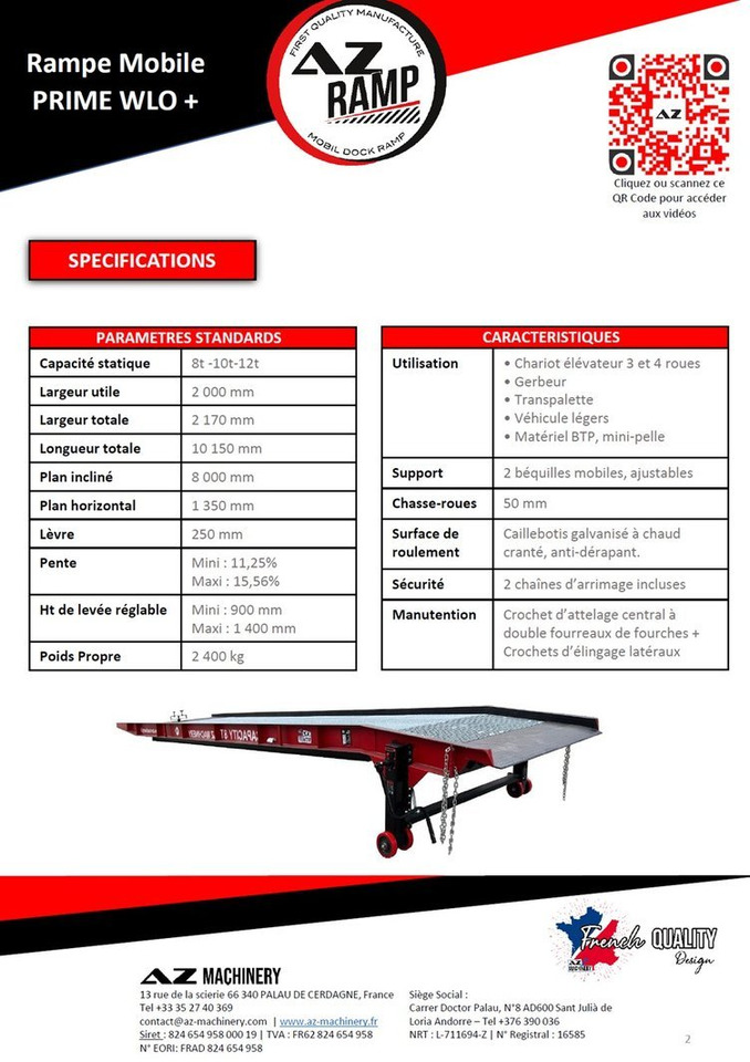 **RENTAL** AZ RAMP-PRIME PRIME WLO + 8 . Industrial Mobil Loading Ramp - Utovarna rampa: slika 4 **RENTAL** AZ RAMP-PRIME PRIME WLO + 8 . Industrial Mobil Loading Ramp - Utovarna rampa: slika 4