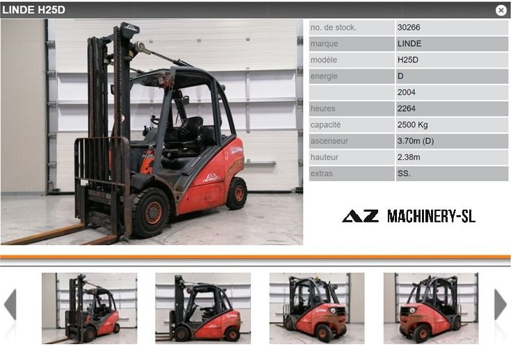 Used Forklift FENWICK LINDE H25D - Viljuškar: slika 1 Used Forklift FENWICK LINDE H25D - Viljuškar: slika 1