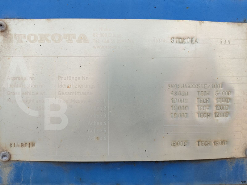 Niska poluprikolica za prevoz Stokota S3N: slika 16 Niska poluprikolica za prevoz Stokota S3N: slika 16