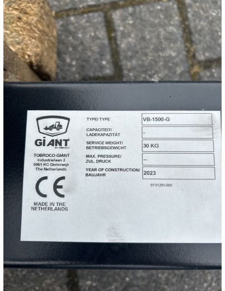 Tobroco Veegborstel 150 cm Giant aanspan - Metle za Građevinska mašina: slika 5 Tobroco Veegborstel 150 cm Giant aanspan - Metle za Građevinska mašina: slika 5