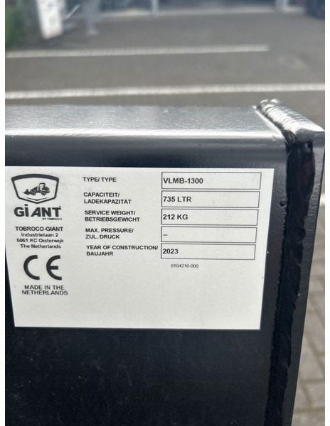 Tobroco Volumebak 130 cm Giant aanspan - Kašika za Građevinska mašina: slika 5 Tobroco Volumebak 130 cm Giant aanspan - Kašika za Građevinska mašina: slika 5
