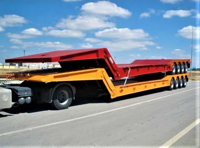 AME 120 Ton 4 Axle Front Loading Lowbed Semi-Trailer - Niska poluprikolica za prevoz: slika 1 AME 120 Ton 4 Axle Front Loading Lowbed Semi-Trailer - Niska poluprikolica za prevoz: slika 1