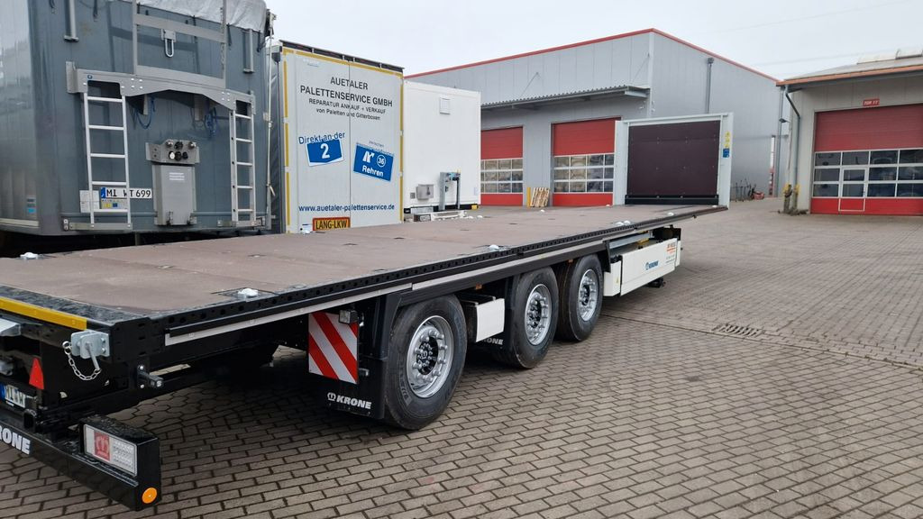 Krone Plateau-Auflieger - Lenkachse + Stapleraufnahme - Plato poluprikolica: slika 2 Krone Plateau-Auflieger - Lenkachse + Stapleraufnahme - Plato poluprikolica: slika 2