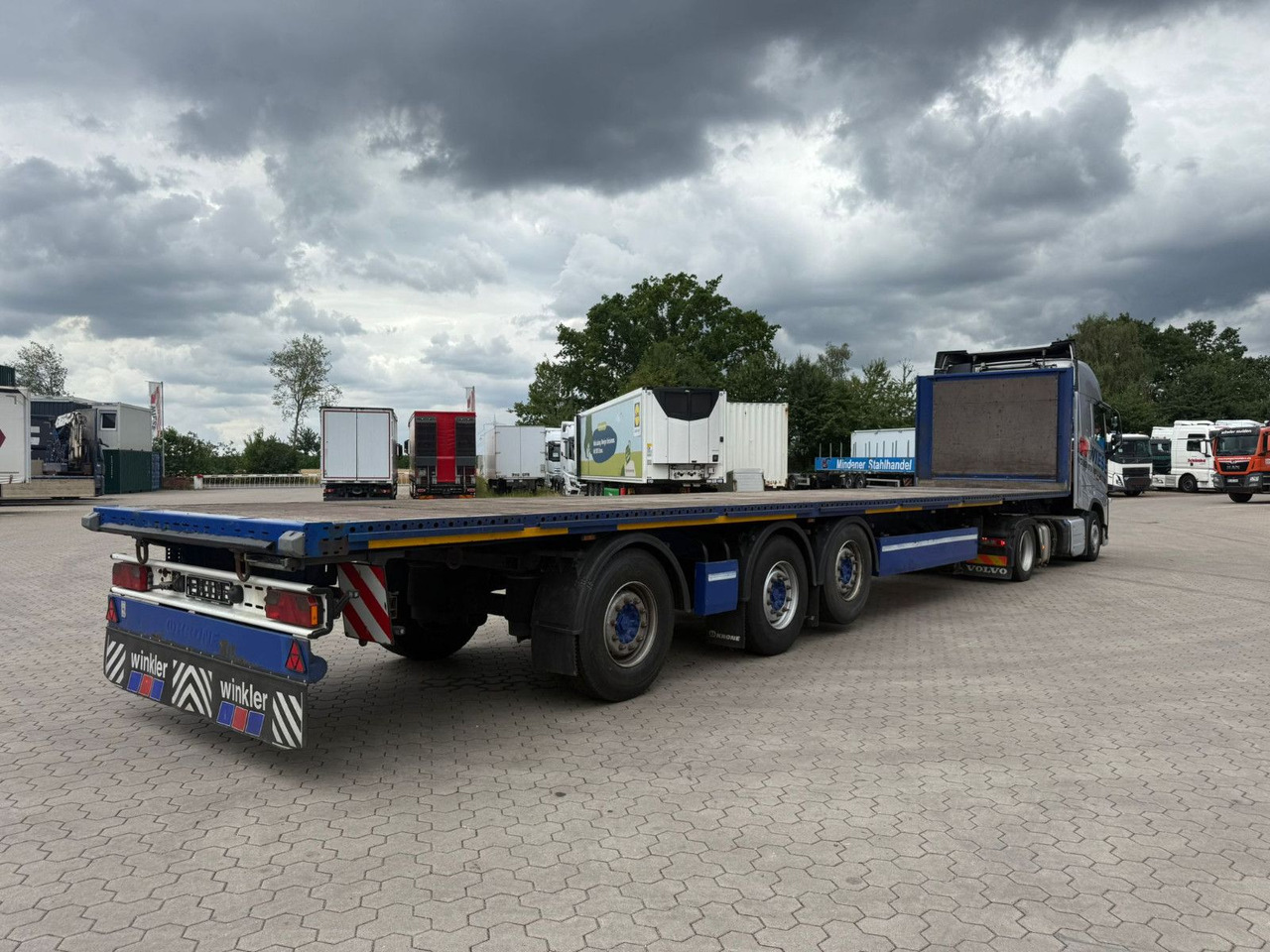 Krone Plattform Auflieger mit Tridec Zwangslenkung - Plato poluprikolica: slika 2 Krone Plattform Auflieger mit Tridec Zwangslenkung - Plato poluprikolica: slika 2