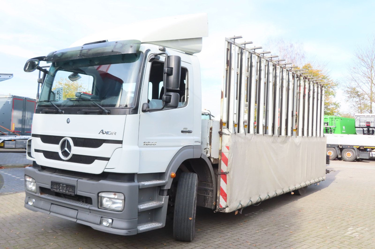 Mercedes-Benz Axor 1833 L - Glastransporter Kran Palfinger - Kamion sa tovarnim sandukom, Kamion sa dizalicom: slika 2 Mercedes-Benz Axor 1833 L - Glastransporter Kran Palfinger - Kamion sa tovarnim sandukom, Kamion sa dizalicom: slika 2