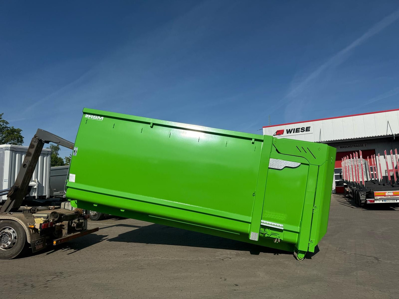 Poluprikolica za prevoz kontejnera/ Poluprikolica sa promenjivim sandukom RSM Abrollcontainer 38m³ mit hydr. Heckklappe: slika 9