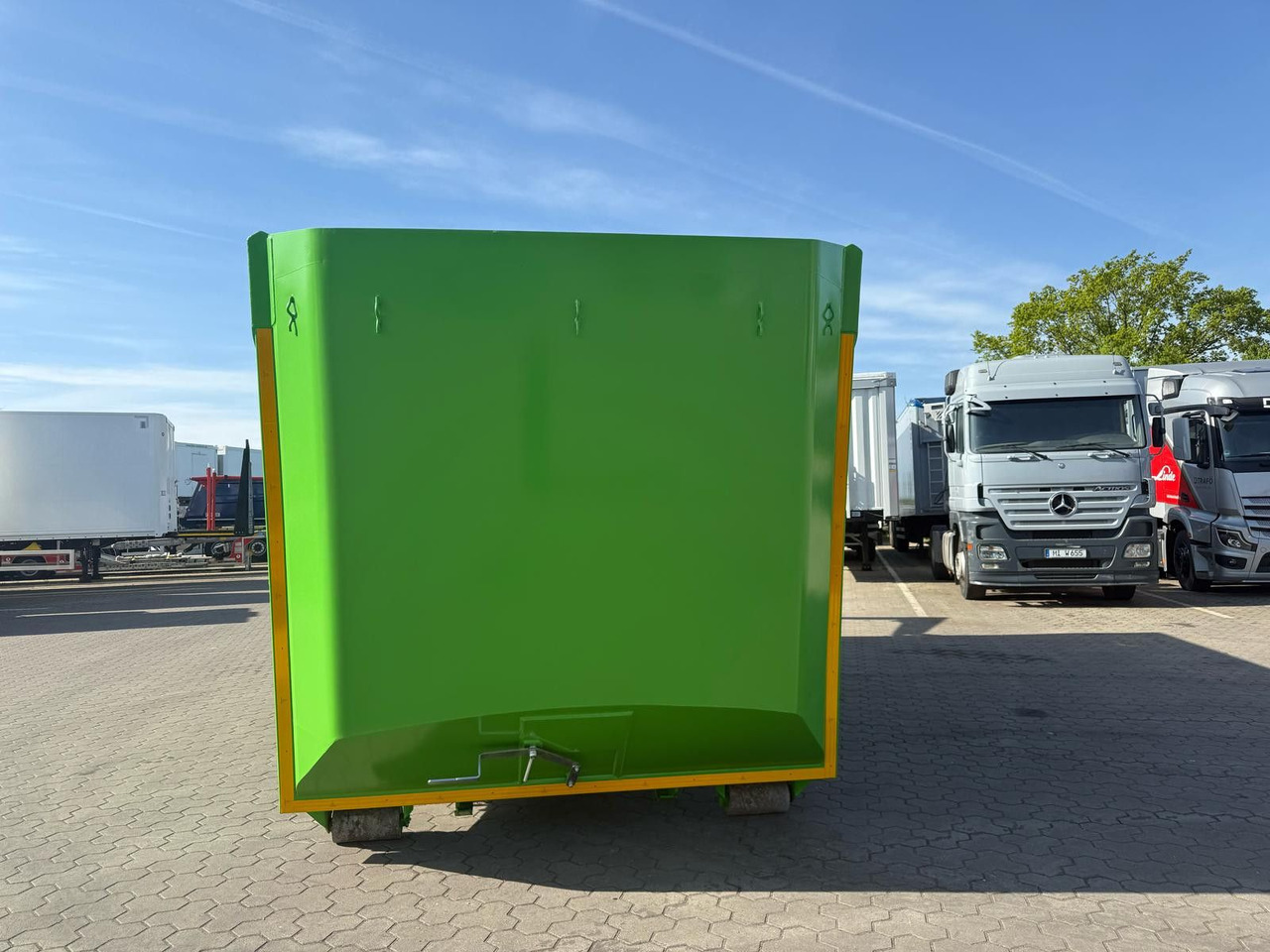 Poluprikolica za prevoz kontejnera/ Poluprikolica sa promenjivim sandukom RSM Abrollcontainer 38m³ mit hydr. Heckklappe: slika 11