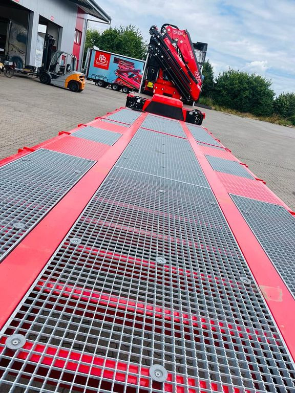 Plato poluprikolica novi Wiese Stufensattel Tieflader mit Kran Fassi F545: slika 12
