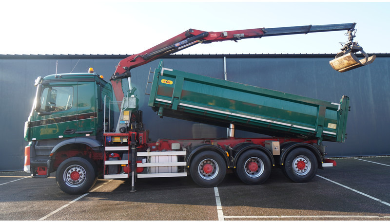 Mercedes-Benz AROCS 3542 8X4 2 SIDE TIPPER WITH HMF Z 1943 CRANE 407.000KM - Kamion sa dizalicom: slika 1 Mercedes-Benz AROCS 3542 8X4 2 SIDE TIPPER WITH HMF Z 1943 CRANE 407.000KM - Kamion sa dizalicom: slika 1