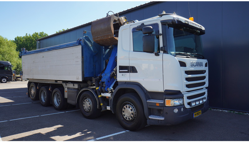 Kamion sa dizalicom Scania G 490 10X4 CABLE SYSTEM TRUCK WITH PALFINGER Q180Z95TR CRANE: slika 12