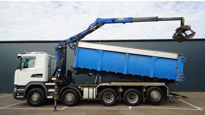 Scania G 490 10X4 CABLE SYSTEM TRUCK WITH PALFINGER Q180Z95TR CRANE - Kamion sa dizalicom: slika 1 Scania G 490 10X4 CABLE SYSTEM TRUCK WITH PALFINGER Q180Z95TR CRANE - Kamion sa dizalicom: slika 1