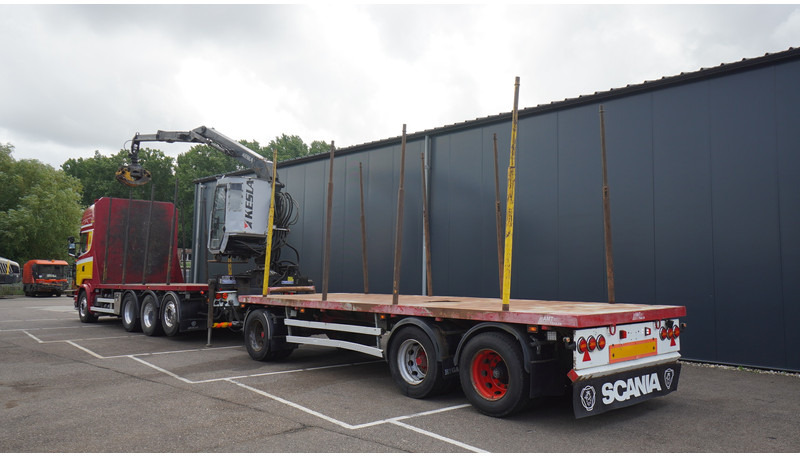 Scania R 580 V8 8X4 LOGTRANSPORT COMBI WITH MTDK YEAR 2012 TRAILER KESLA 46 CRANE - Šticar, Kamion sa dizalicom: slika 5 Scania R 580 V8 8X4 LOGTRANSPORT COMBI WITH MTDK YEAR 2012 TRAILER KESLA 46 CRANE - Šticar, Kamion sa dizalicom: slika 5