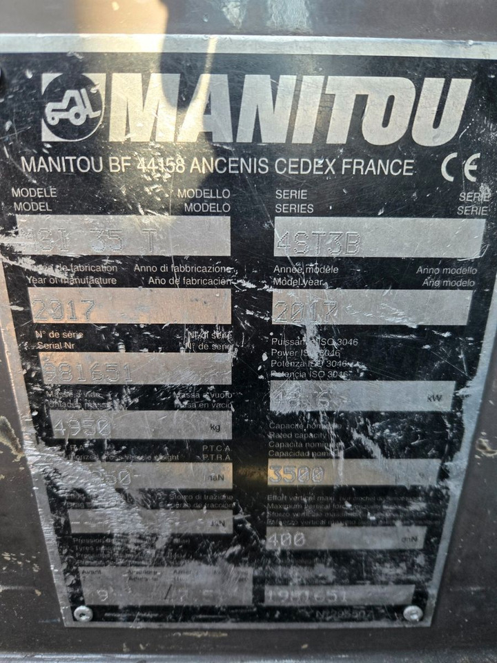 Manitou MSI35T - Viljuškar: slika 2 Manitou MSI35T - Viljuškar: slika 2