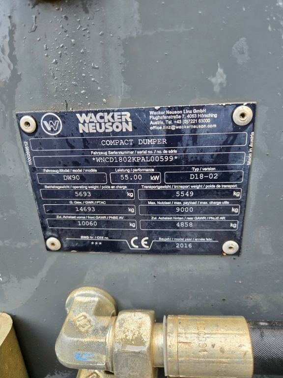 Wacker DW90 - Mini kiper: slika 3 Wacker DW90 - Mini kiper: slika 3