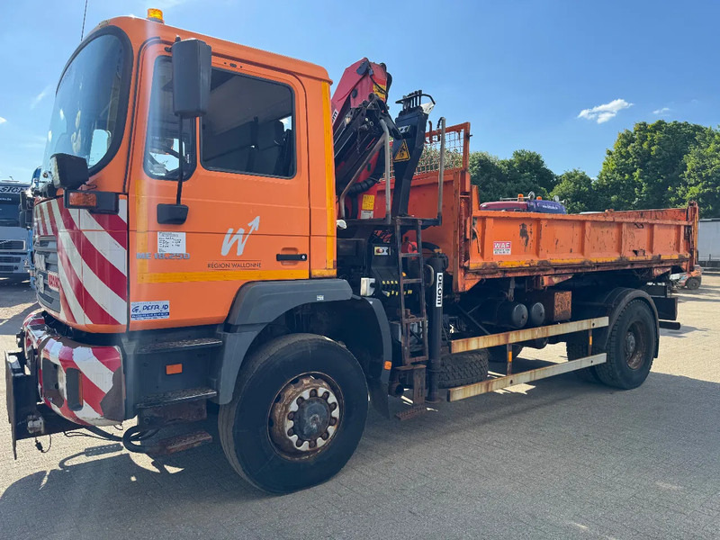 MAN ME18.250 **4x4-TIPPER+PALFINGER PK8500-BELGIAN TRUCK** - Istovarivač, Kamion sa dizalicom: slika 3 MAN ME18.250 **4x4-TIPPER+PALFINGER PK8500-BELGIAN TRUCK** - Istovarivač, Kamion sa dizalicom: slika 3