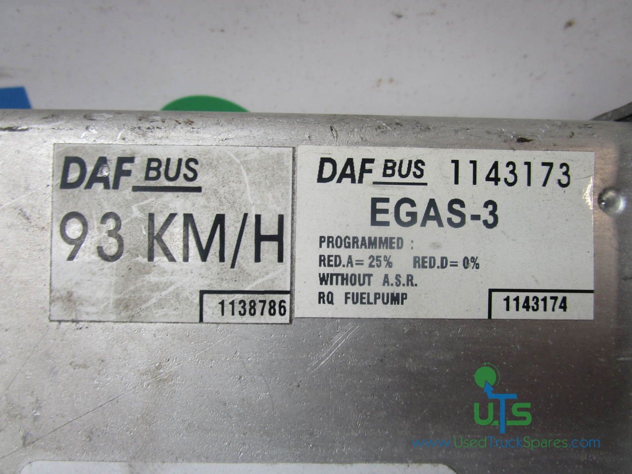 DAF EGAS THROTTLE CONTROL VDO ECU P/NO 412.413/006/010 - Upravljačka jedinica za Kamion: slika 2 DAF EGAS THROTTLE CONTROL VDO ECU P/NO 412.413/006/010 - Upravljačka jedinica za Kamion: slika 2