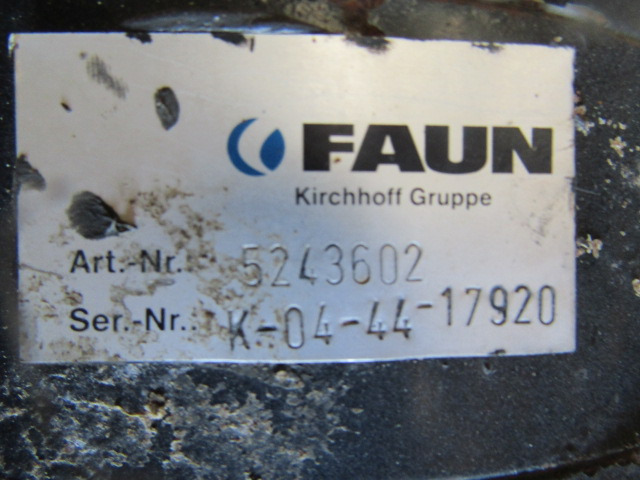 FAUN ROTOPRESS 522 DRIVE MOTOR P/NO 5243602 - Hidraulični motor za Korisno/ Posebno vozilo: slika 2 FAUN ROTOPRESS 522 DRIVE MOTOR P/NO 5243602 - Hidraulični motor za Korisno/ Posebno vozilo: slika 2
