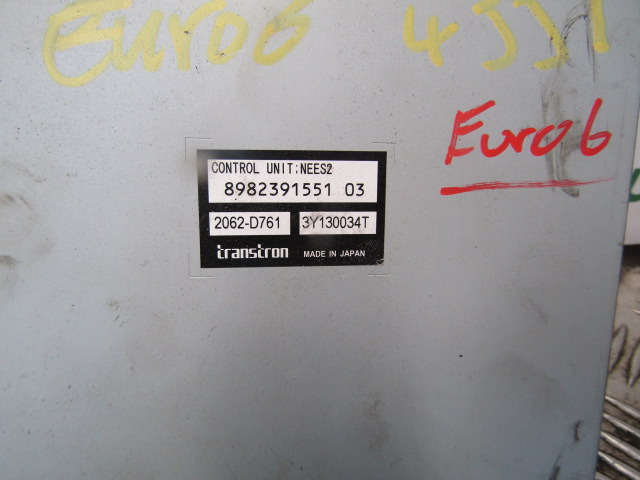 ISUZU N75 EURO 6 TRANSMISSION CONTROL UNIT P/NO 8982391551 03 - Upravljačka jedinica za Kamion: slika 2 ISUZU N75 EURO 6 TRANSMISSION CONTROL UNIT P/NO 8982391551 03 - Upravljačka jedinica za Kamion: slika 2