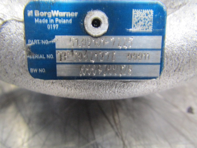 MAN TGM 340 DO836 TURBO BORGWARNER P/NO 51.09101.7225 - Turbo za Kamion: slika 3 MAN TGM 340 DO836 TURBO BORGWARNER P/NO 51.09101.7225 - Turbo za Kamion: slika 3