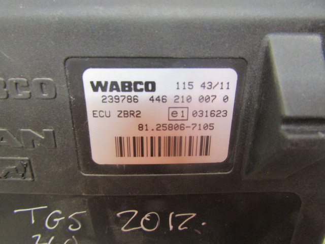 MAN TGS ZBR2 ECU WABCO P/NO 446 210 0070 MAN P/NO 81.25806.7105 - Upravljačka jedinica za Kamion: slika 2 MAN TGS ZBR2 ECU WABCO P/NO 446 210 0070 MAN P/NO 81.25806.7105 - Upravljačka jedinica za Kamion: slika 2