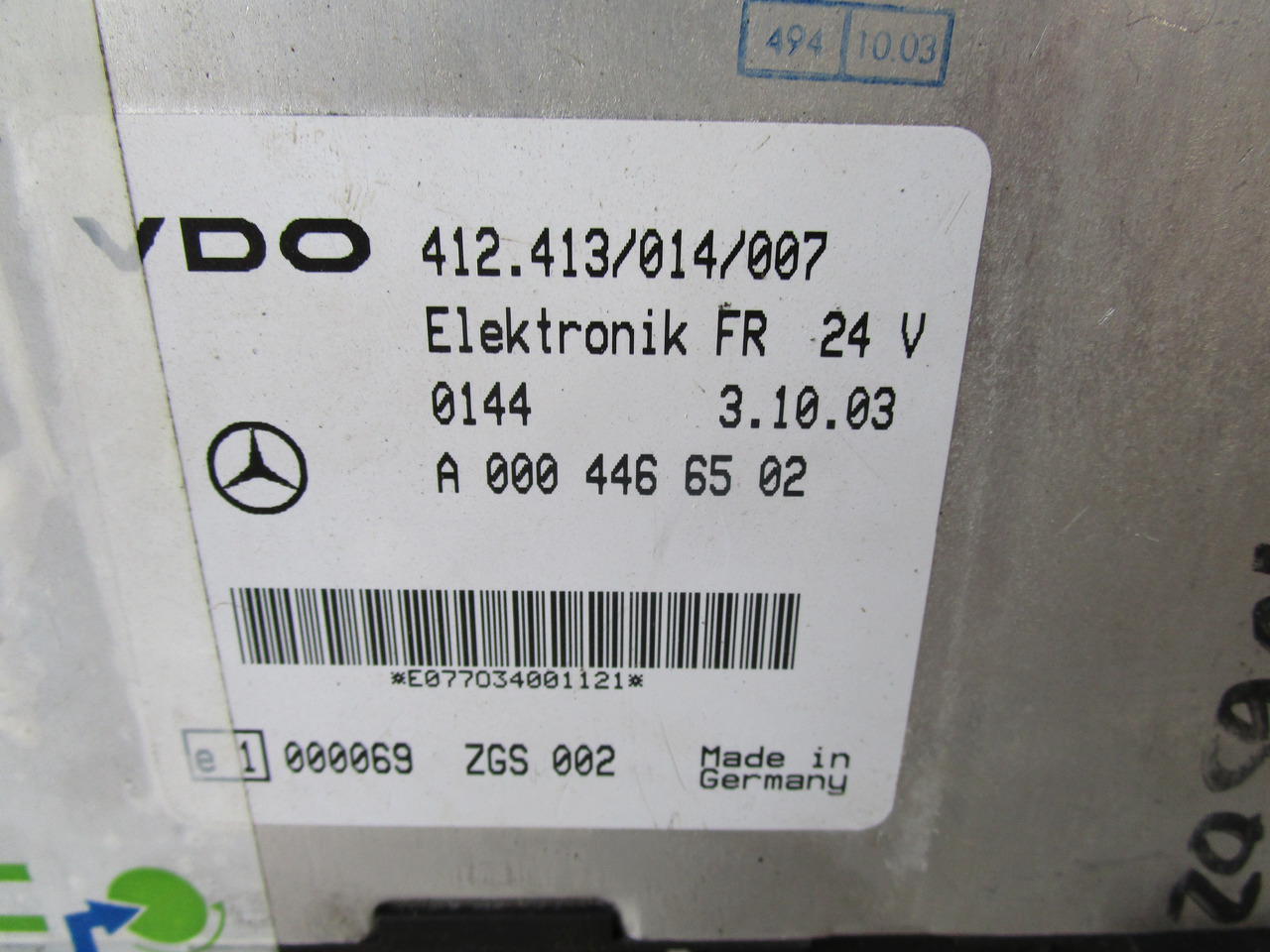 MERCEDES ATEGO FR ECU P/NO A0004466502 - Upravljačka jedinica za Kamion: slika 2 MERCEDES ATEGO FR ECU P/NO A0004466502 - Upravljačka jedinica za Kamion: slika 2